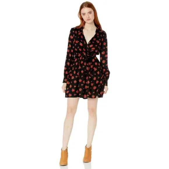 VOLCOM Women's Midi Dress Lil Fitted Long Sleeve Size: S (4-6)  - Picture 2 of 5